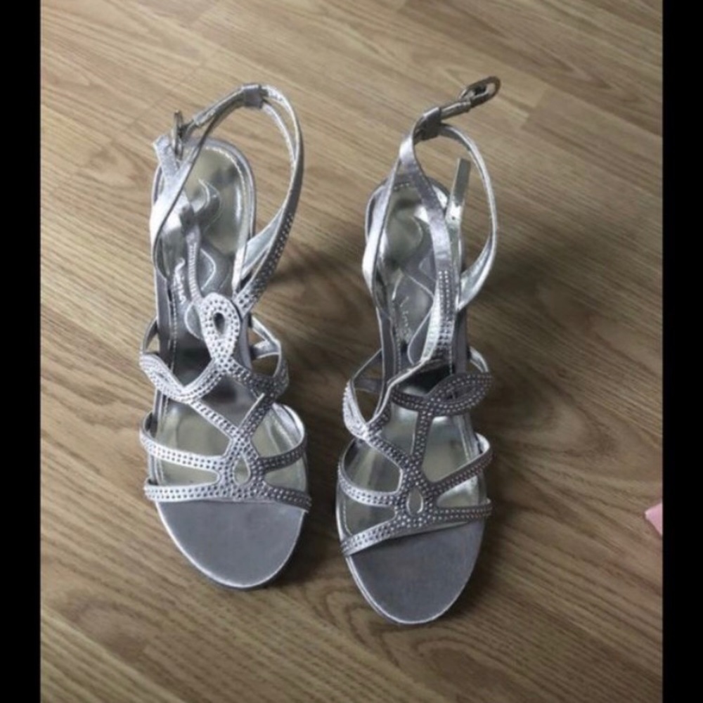 DSW Silver Heels